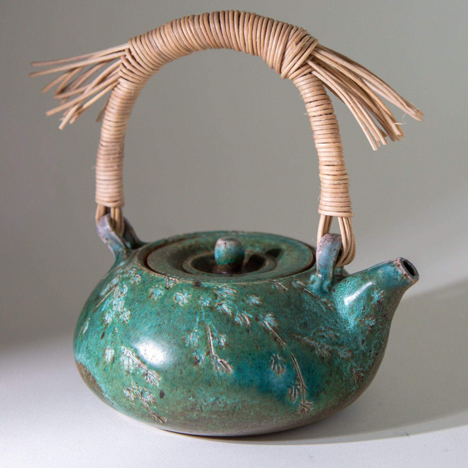 Reed-handled Maple Teapot, 2025